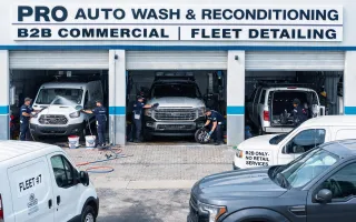 Car wash and reconditioning centers